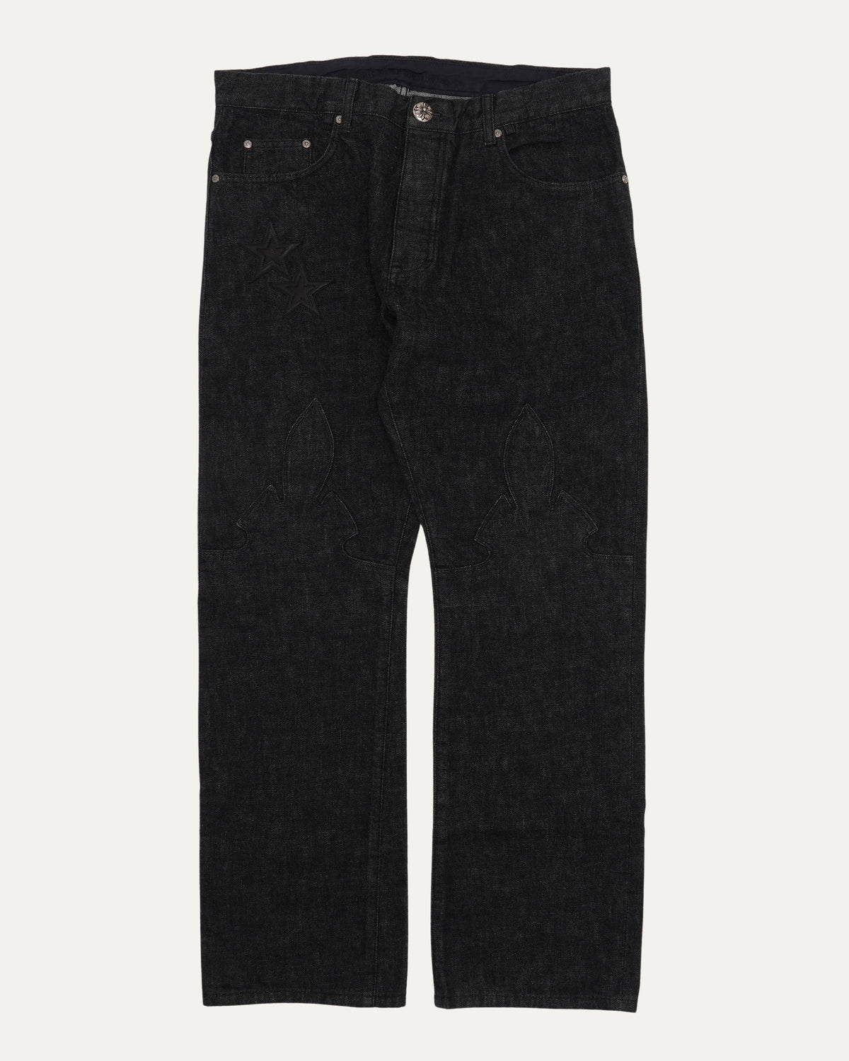Star Patch Fleur Knee Jeans