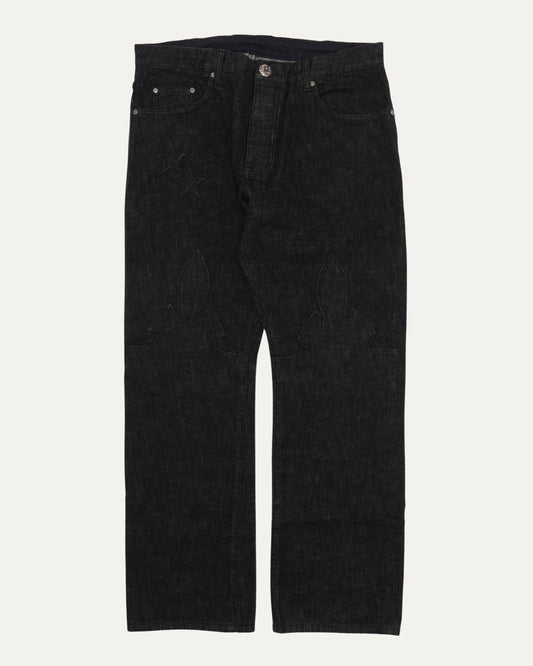 Star Patch Fleur Knee Jeans