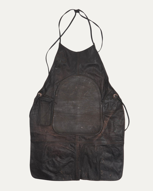 Vintage Cross Patch Leather Apron