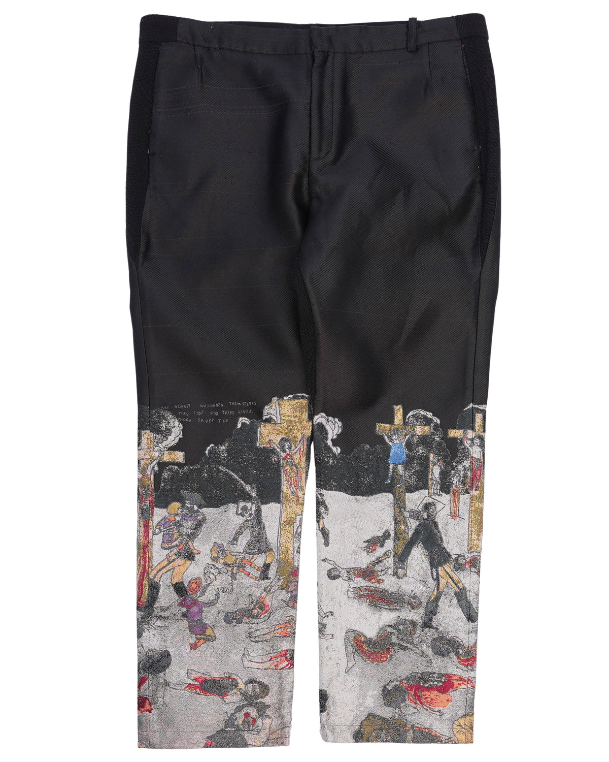 FW19 Crucifixion Embroidery Trousers