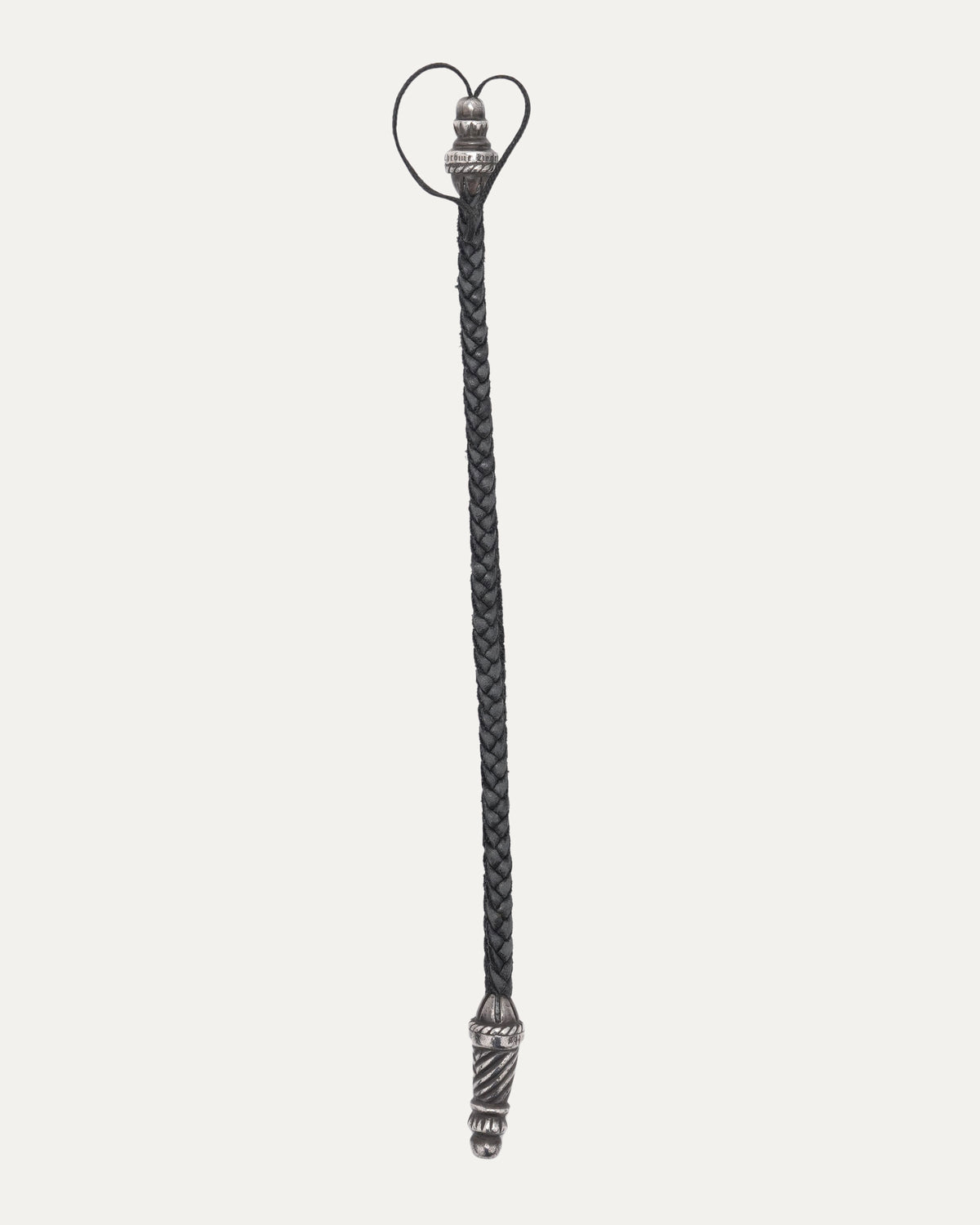 Braided Leather Phone Charm