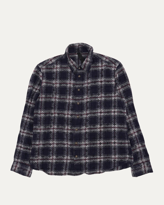 Cross Patch Loose Ends Flannel Shirt