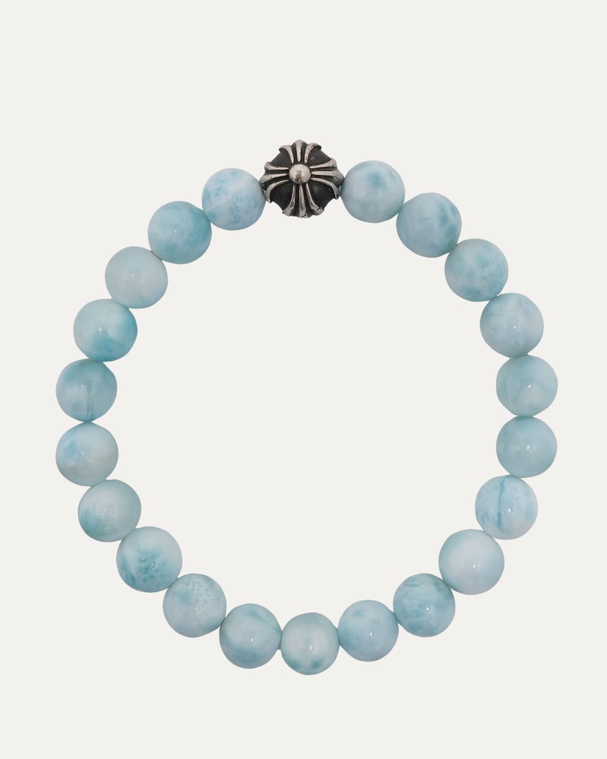 6mm Larimar Plus Ball Bead Bracelet