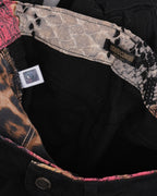 Black Jeans With Silk Inlay