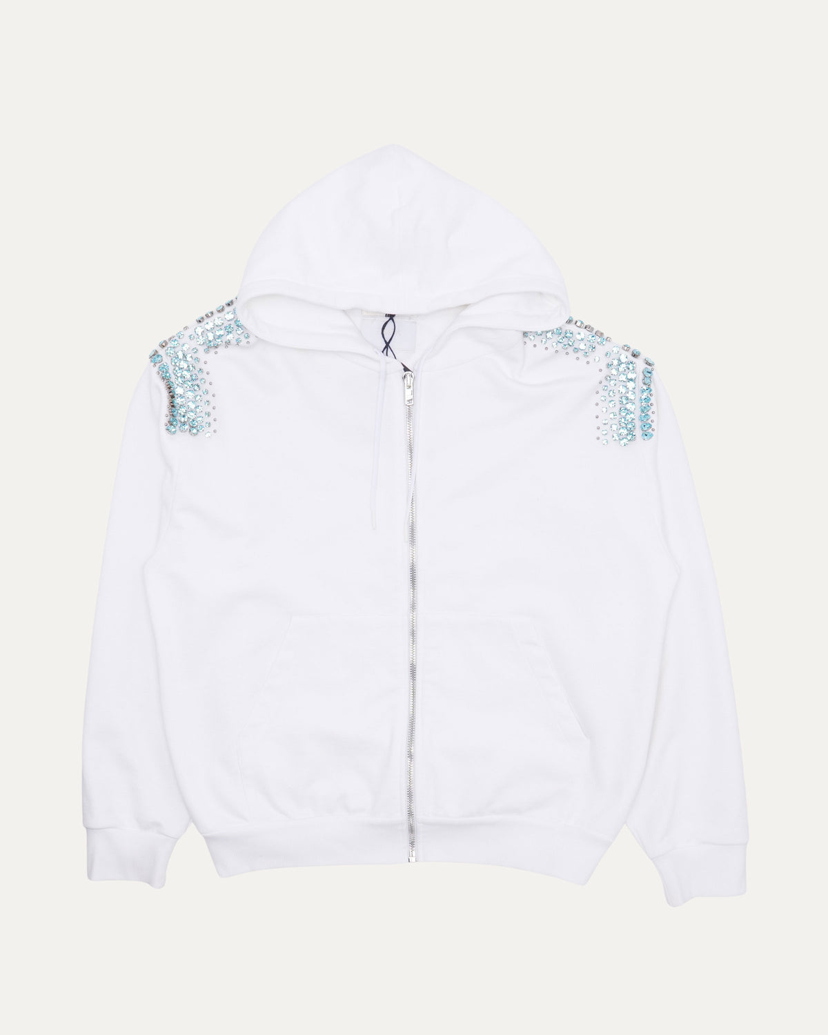 Runway Crystal Zip Up Hoodie