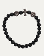 Cross Charm Bead Bracelet