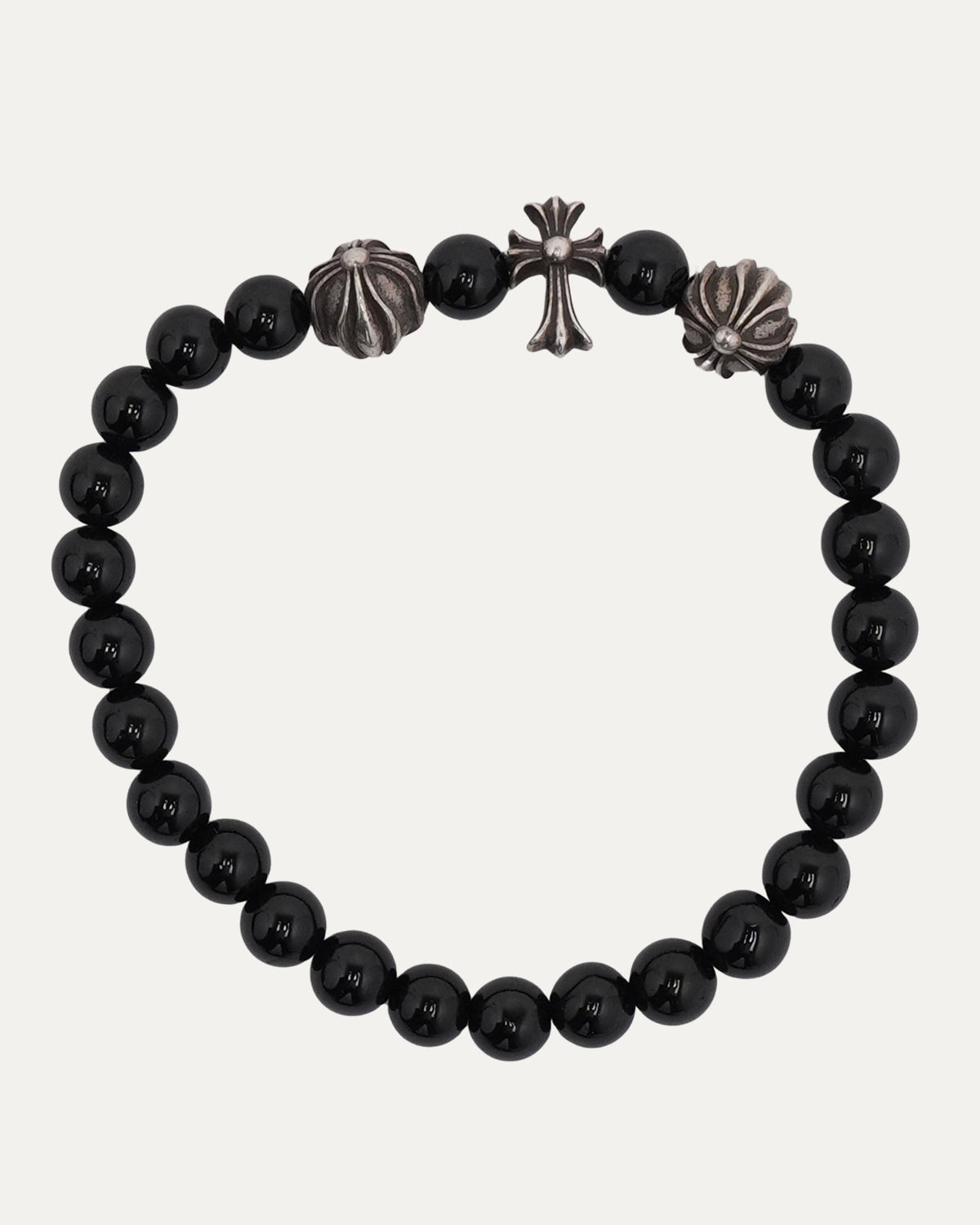 Cross Charm Bead Bracelet