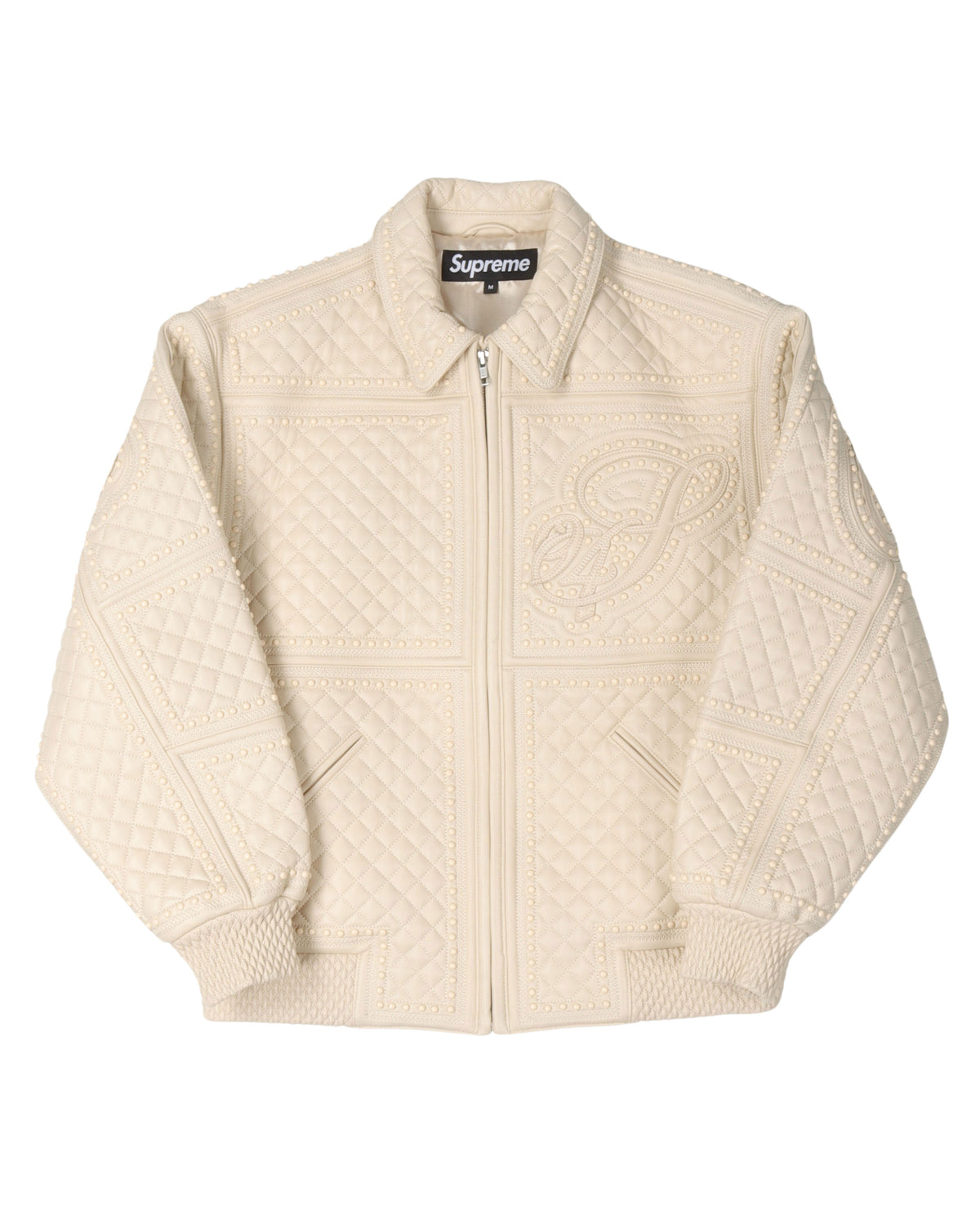 FW22 Studded Quilted Leather Jacket