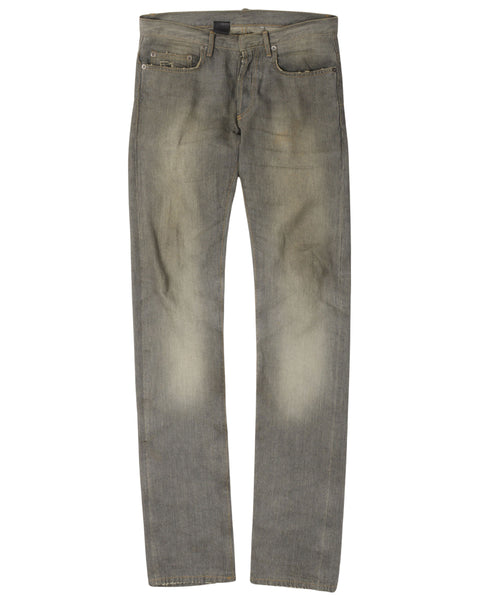 【DIOR】 Fitted jeans ダークインディゴ Regular-Fit Jeans Deep Blue Stonewashed Cotton Denim | DIOR
