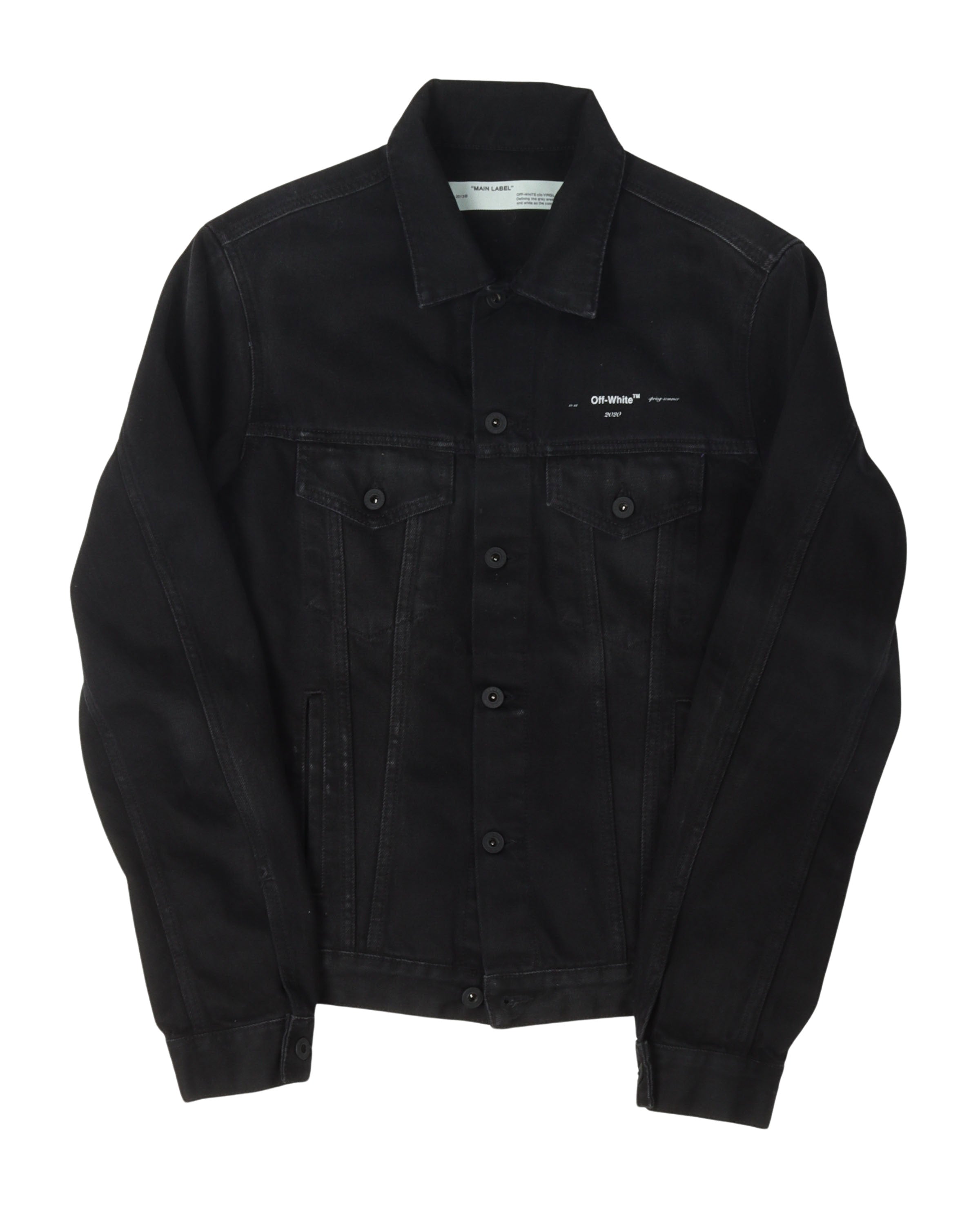 Off-White Tape Logo Denim Jacket – Justin Reed