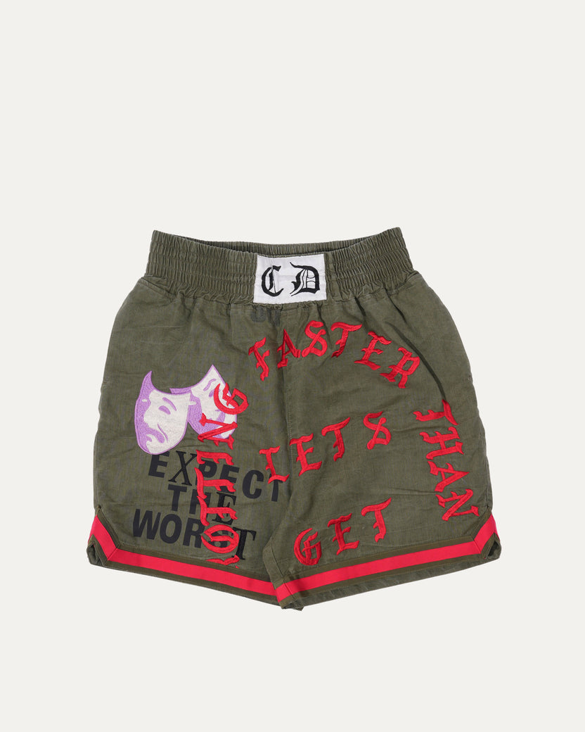 'Comedy & Tragedy' Canvas Boxing Shorts