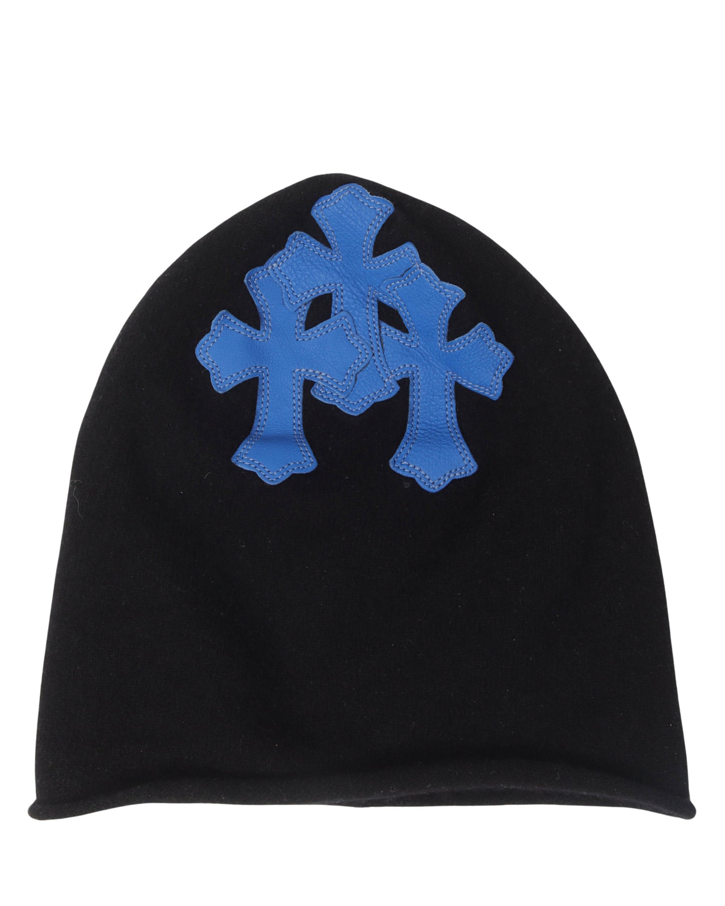 Cashmere Leather Cross Mask