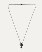 Silichrome Glitter Cross Necklace