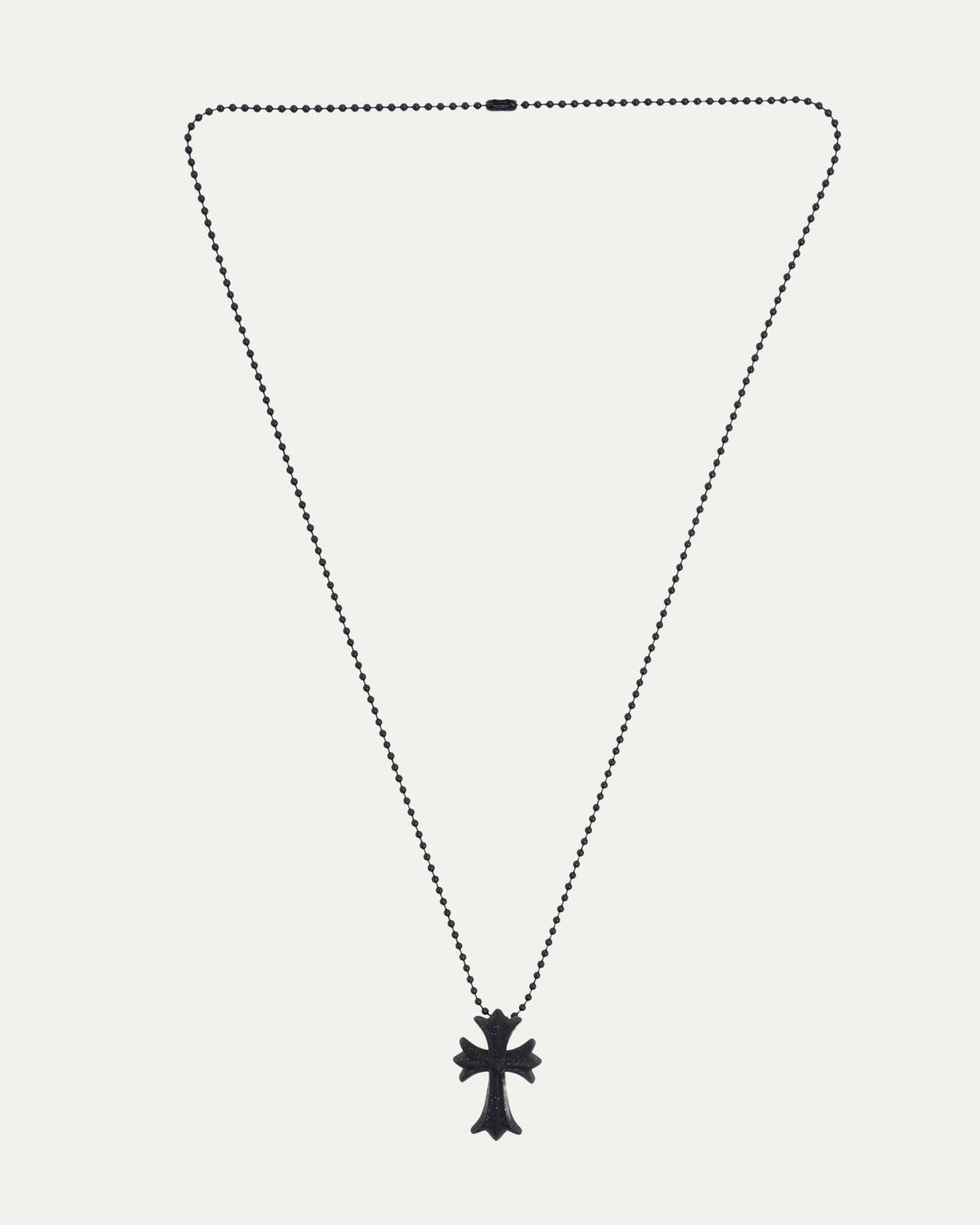 Silichrome Glitter Cross Necklace