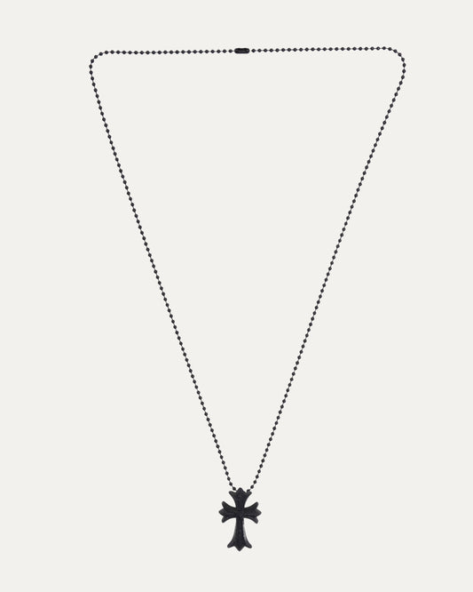 Silichrome Glitter Cross Necklace