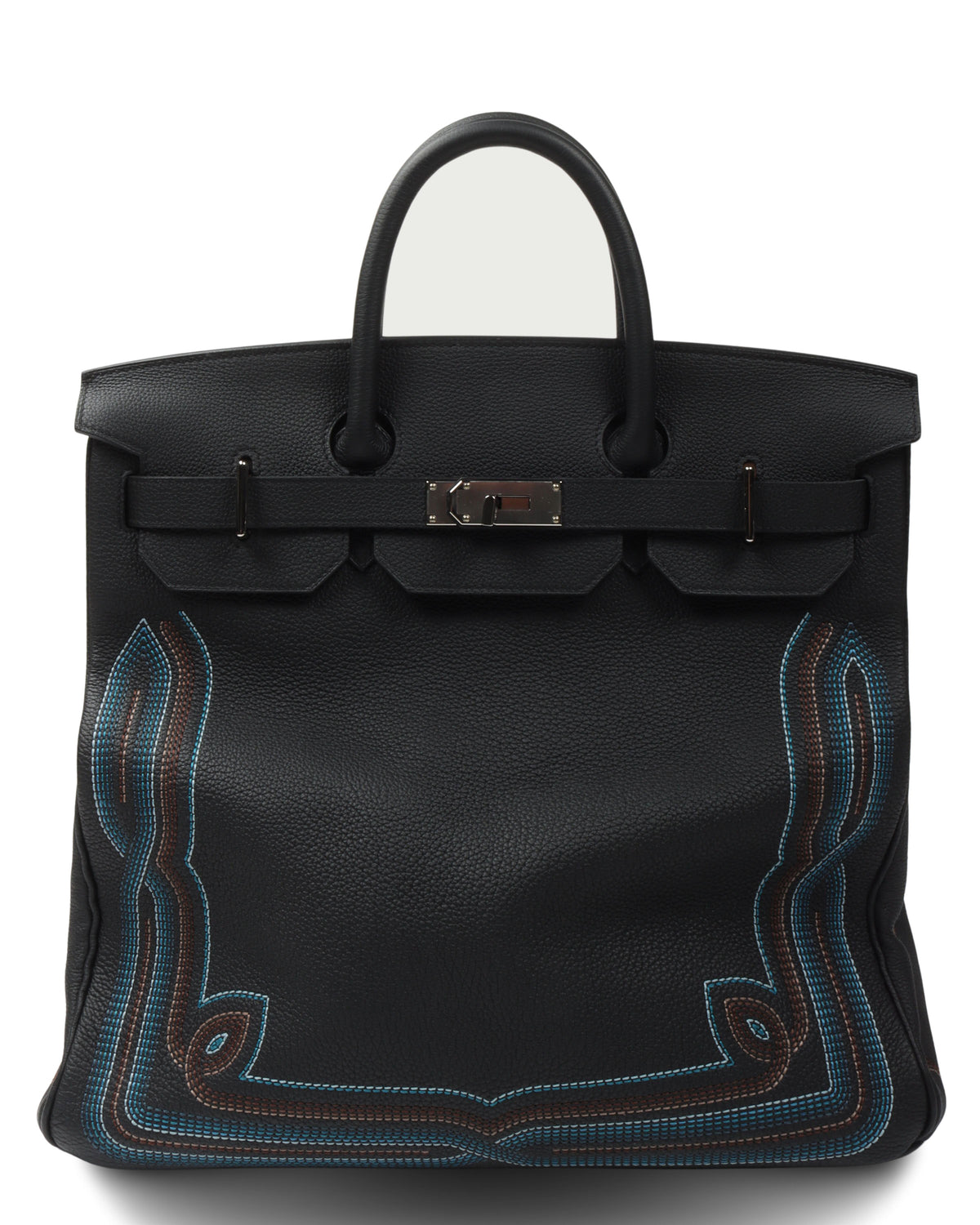 Embroidered Runway Birkin 40 Bag