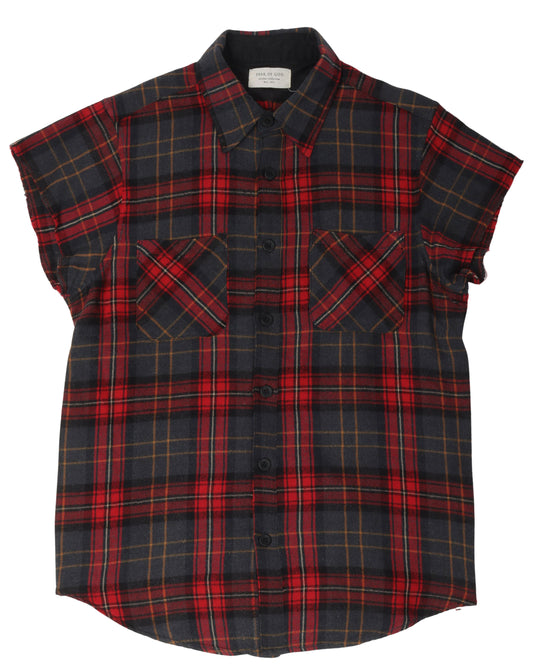 Second Collection Sleeveless Zipper Flannel