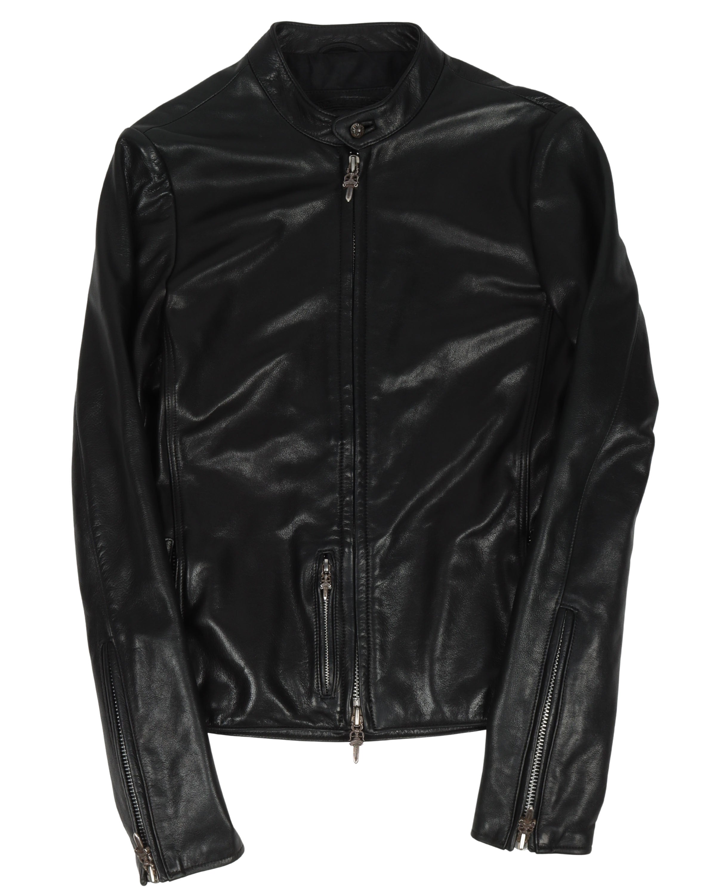 Chrome Hearts Leather Riding Jacket – Justin Reed