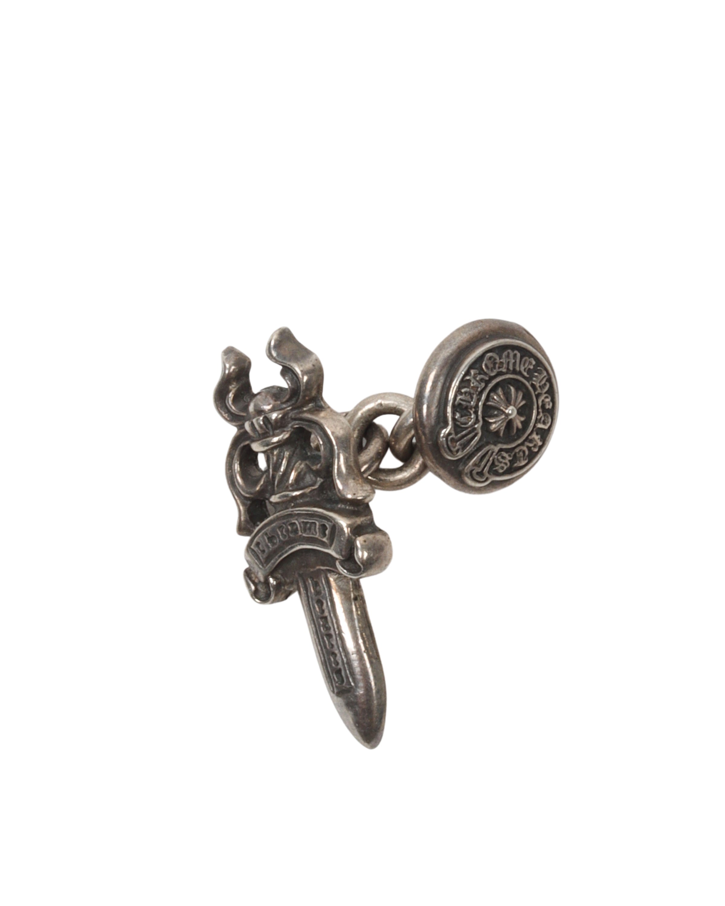 Large Dagger and Horseshoe Pendant (1 Cuff link)