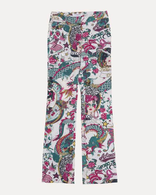 SS 2004 "Tattoo Print" Jeans