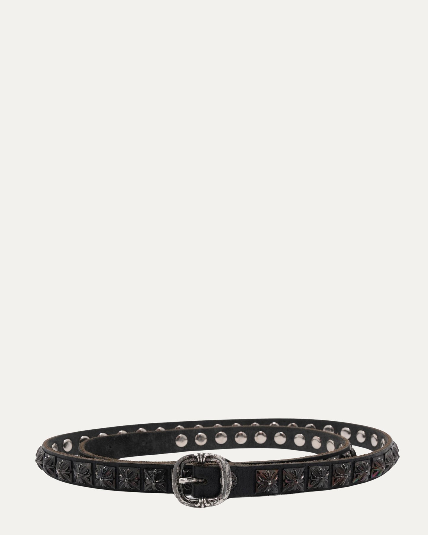 Thin Pyramid Cross Stud Gunslinger Belt