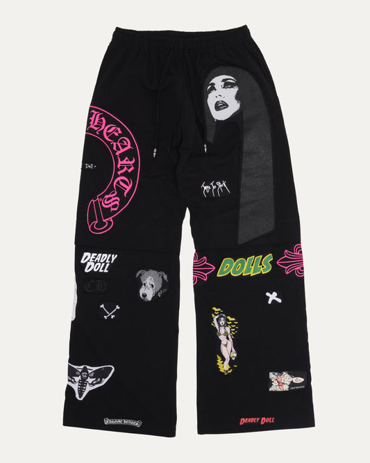Deadly Doll Maxfield Exclusive 1 of 1 Patchwork Sweatpants