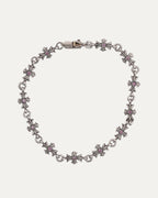 Pink Sapphire Tiny E Bracelet