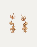 Gold Cross Earring Set