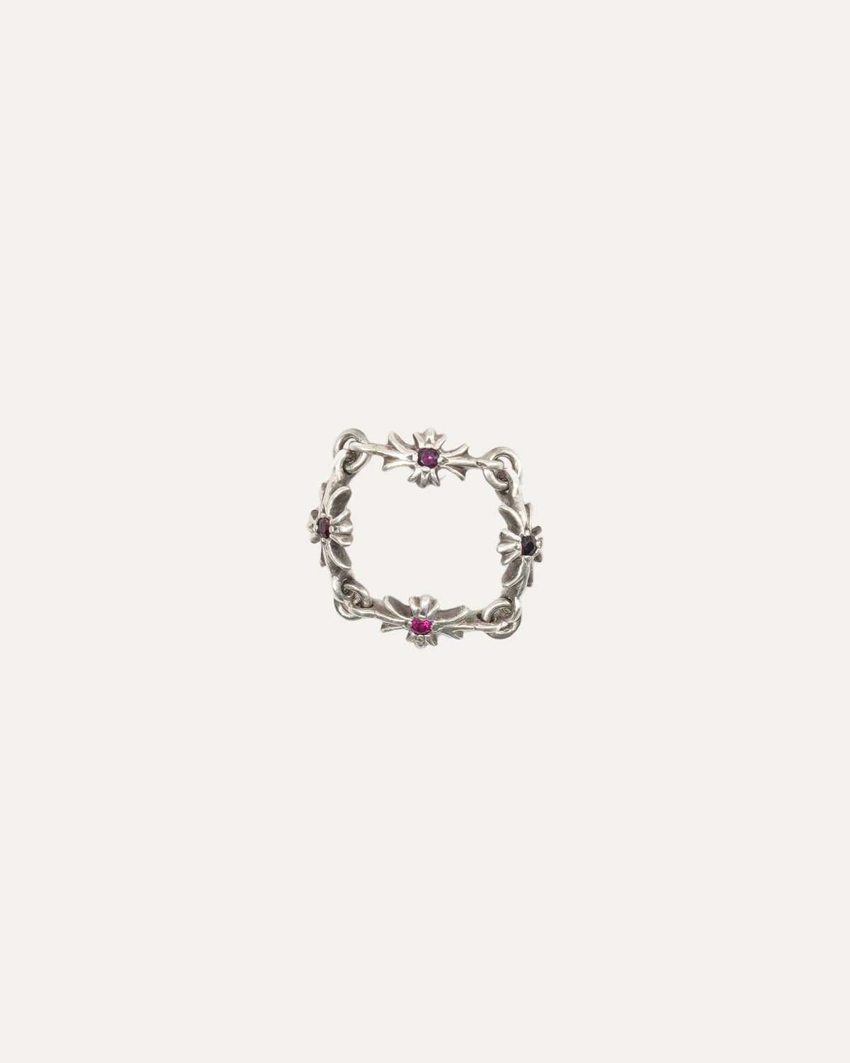 Pink Sapphire Tiny E Ring