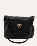 Heart Embellished Flap Bag
