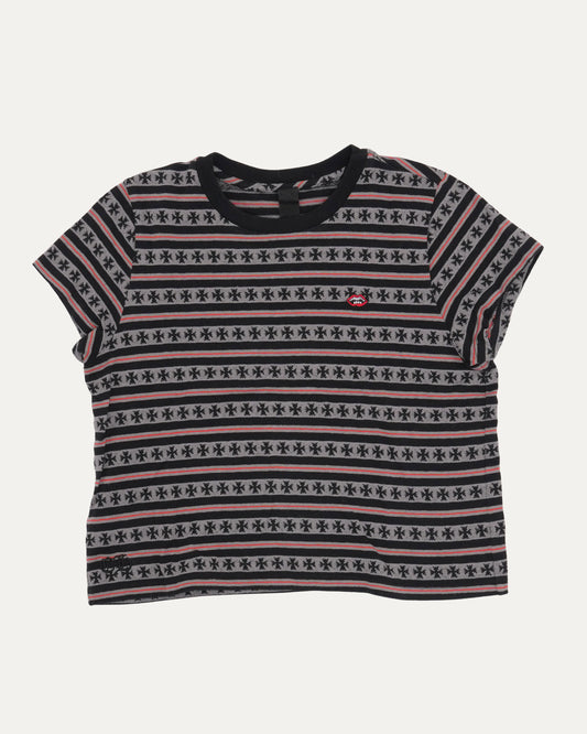 Cropped Matty Boy Teens From Mars Striped T-Shirt