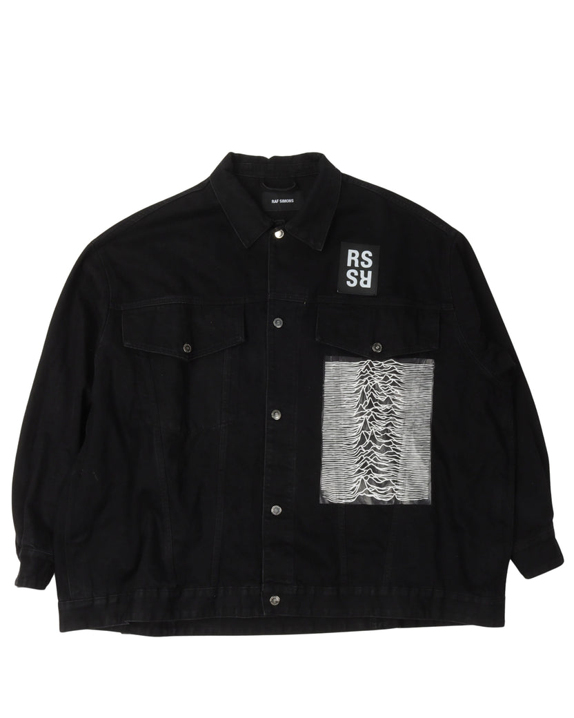 Oversized Joy Division Denim Jacket