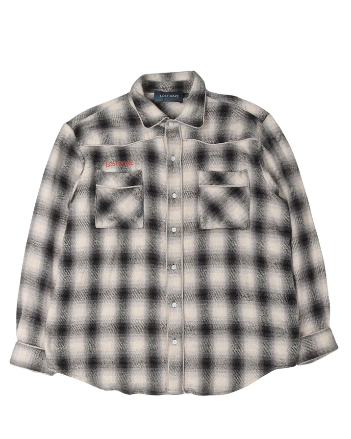 Back Patch Flannel Shirt