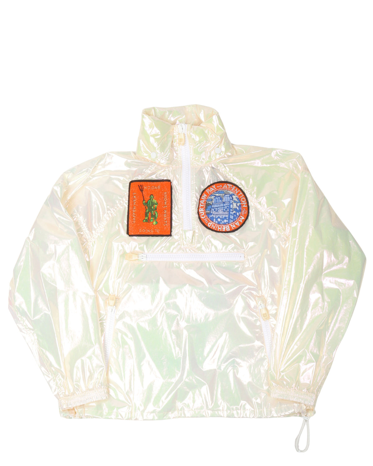 "The Man Behind The Curtain" Iridescent Anorak Jacket