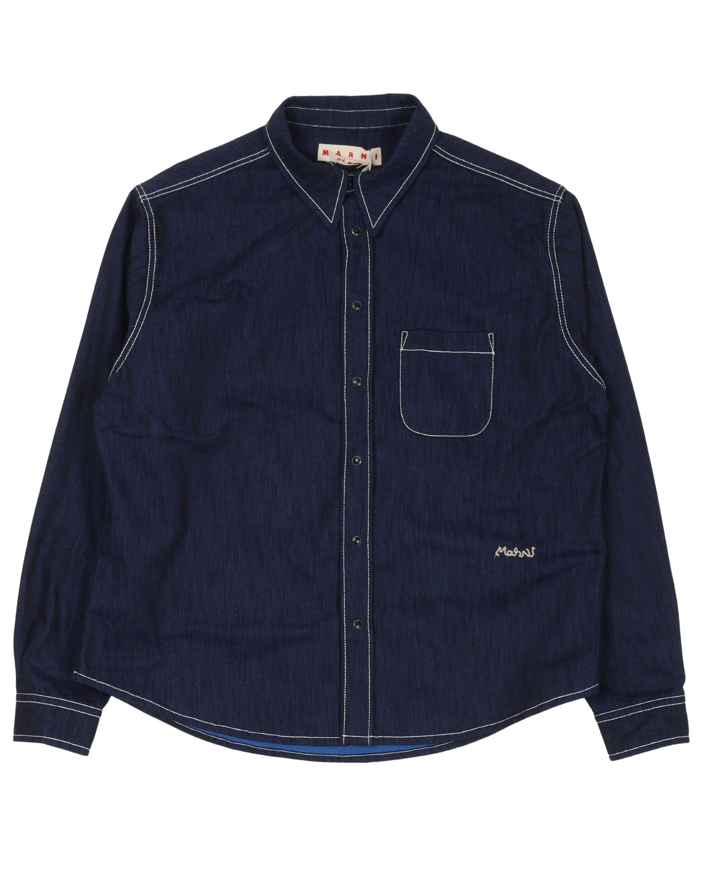 Contrast Stitching Shirt