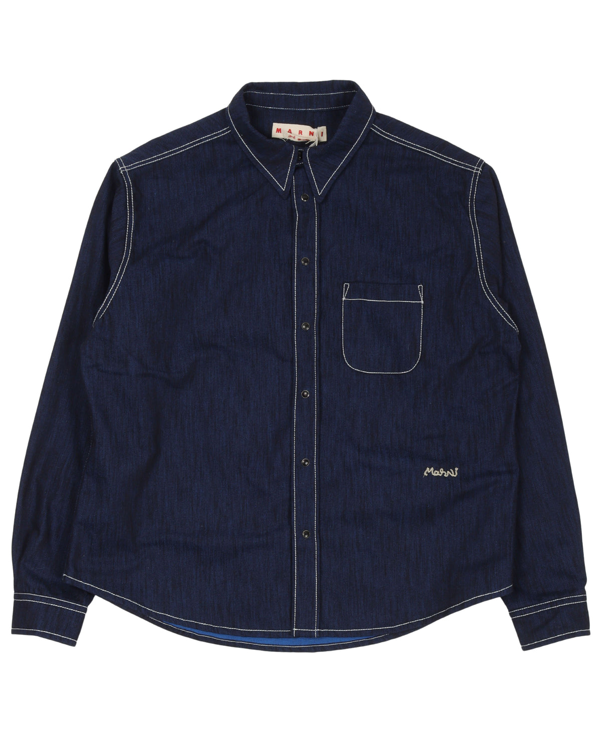 Contrast Stitching Shirt