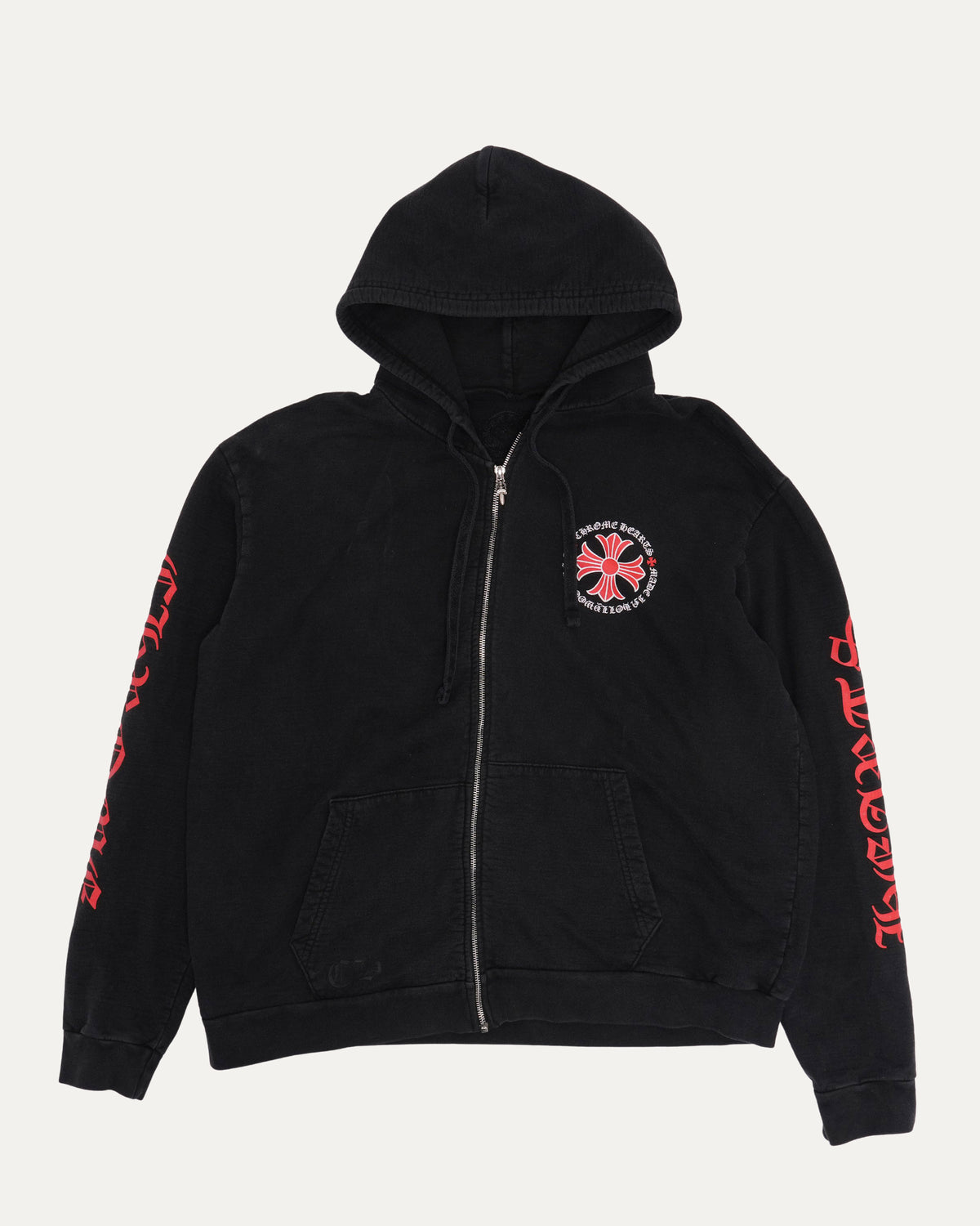 Plus Cross Zip Up Hoodie