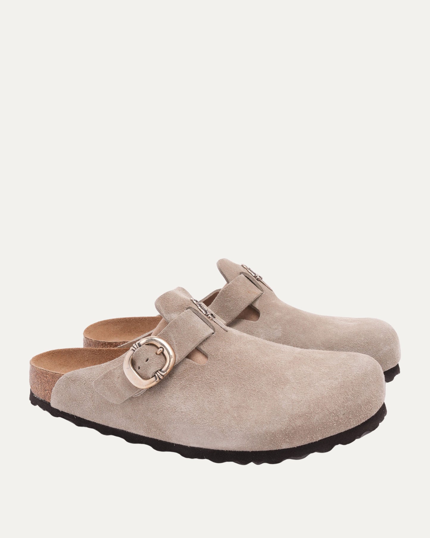Dagger Embellished Birkenstock Boston Suede Mule