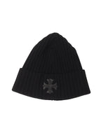 Cross Patch Cashmere Beanie