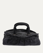 Gathered Leather Bag