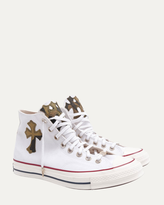 Cross Patch Converse Chuck Taylor Sneakers