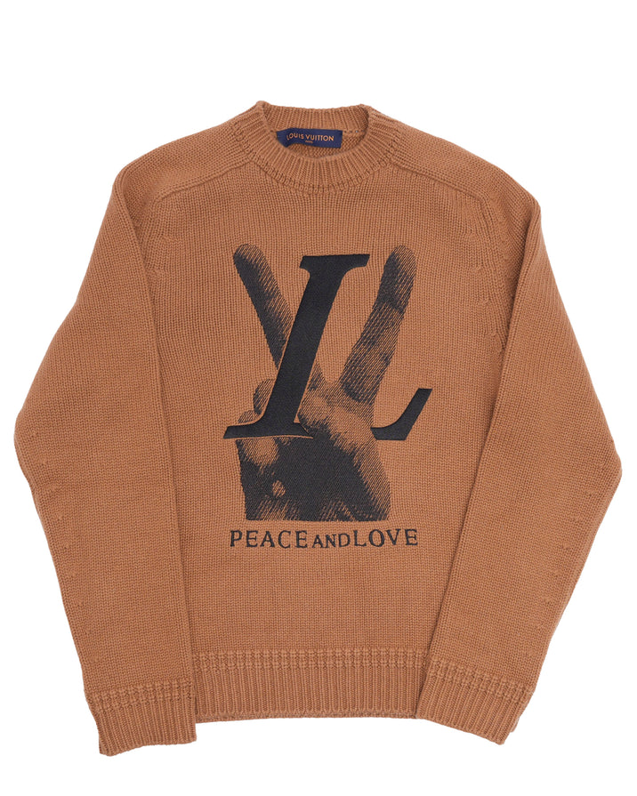 'Peace And Love' Cashmere Sweater