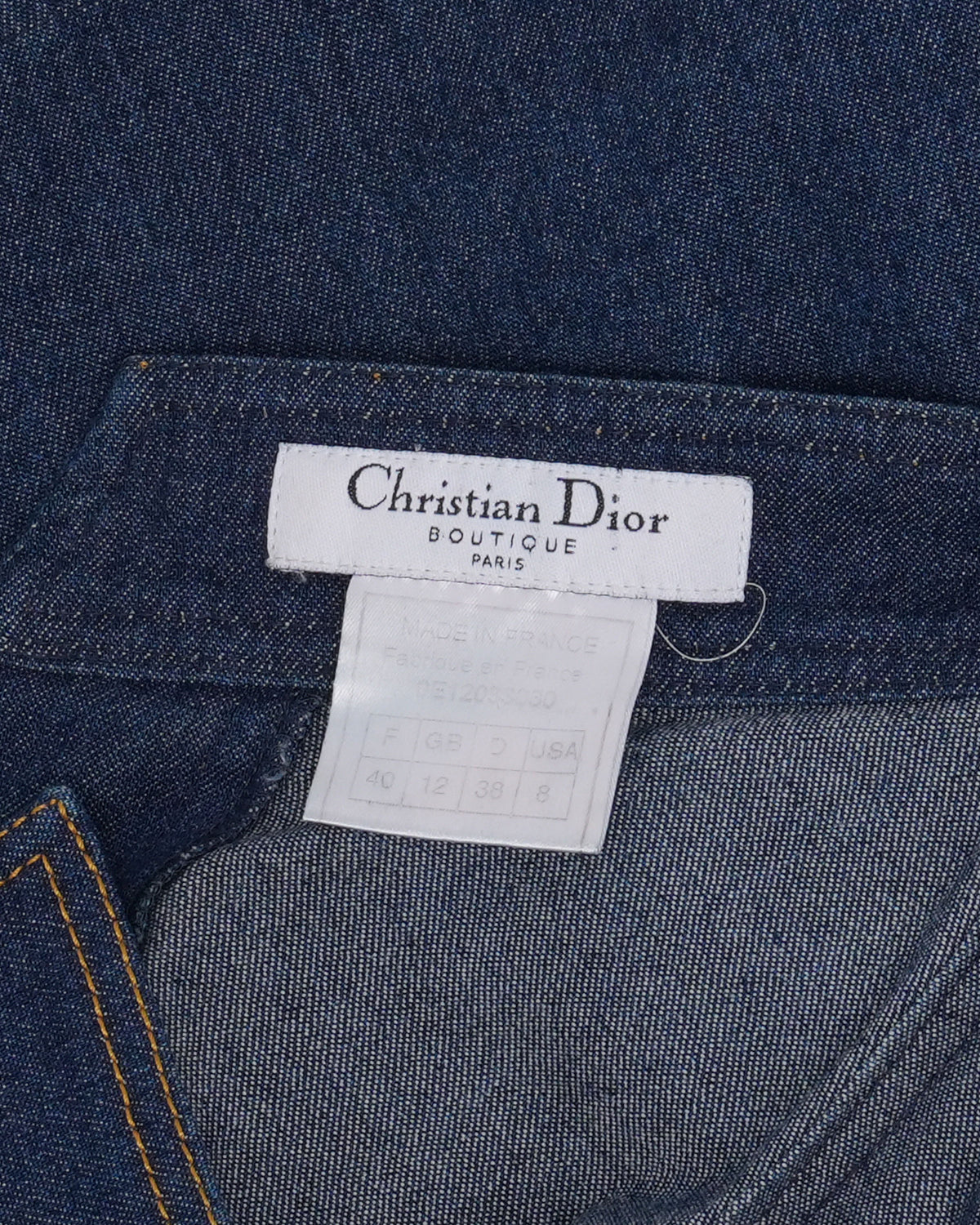 SS 2000 Asymmetrical Denim Skirt