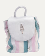 Dagger Embellished Suede Leather Striped Iggy Backpack