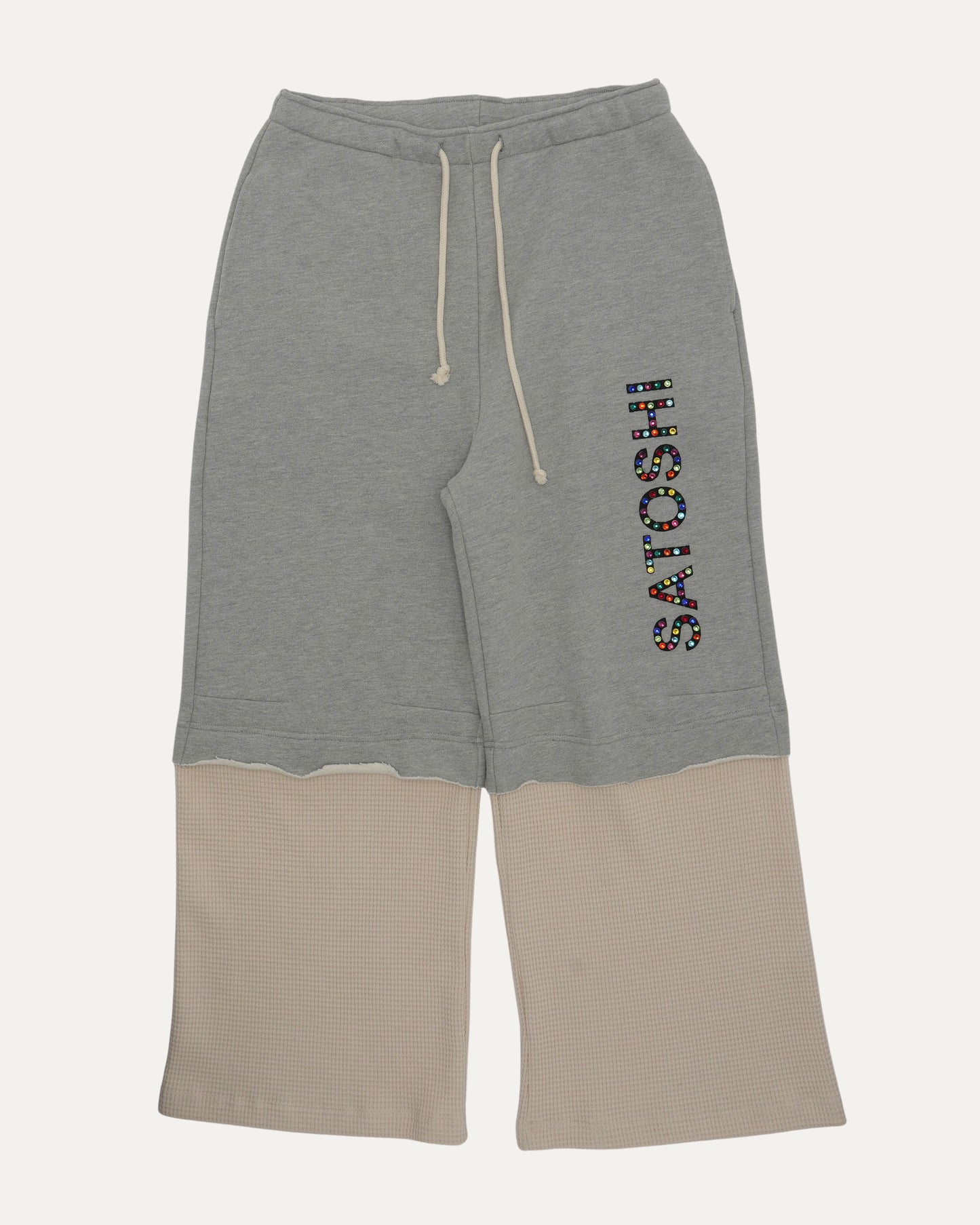 Double Layer Studded Sweatpants