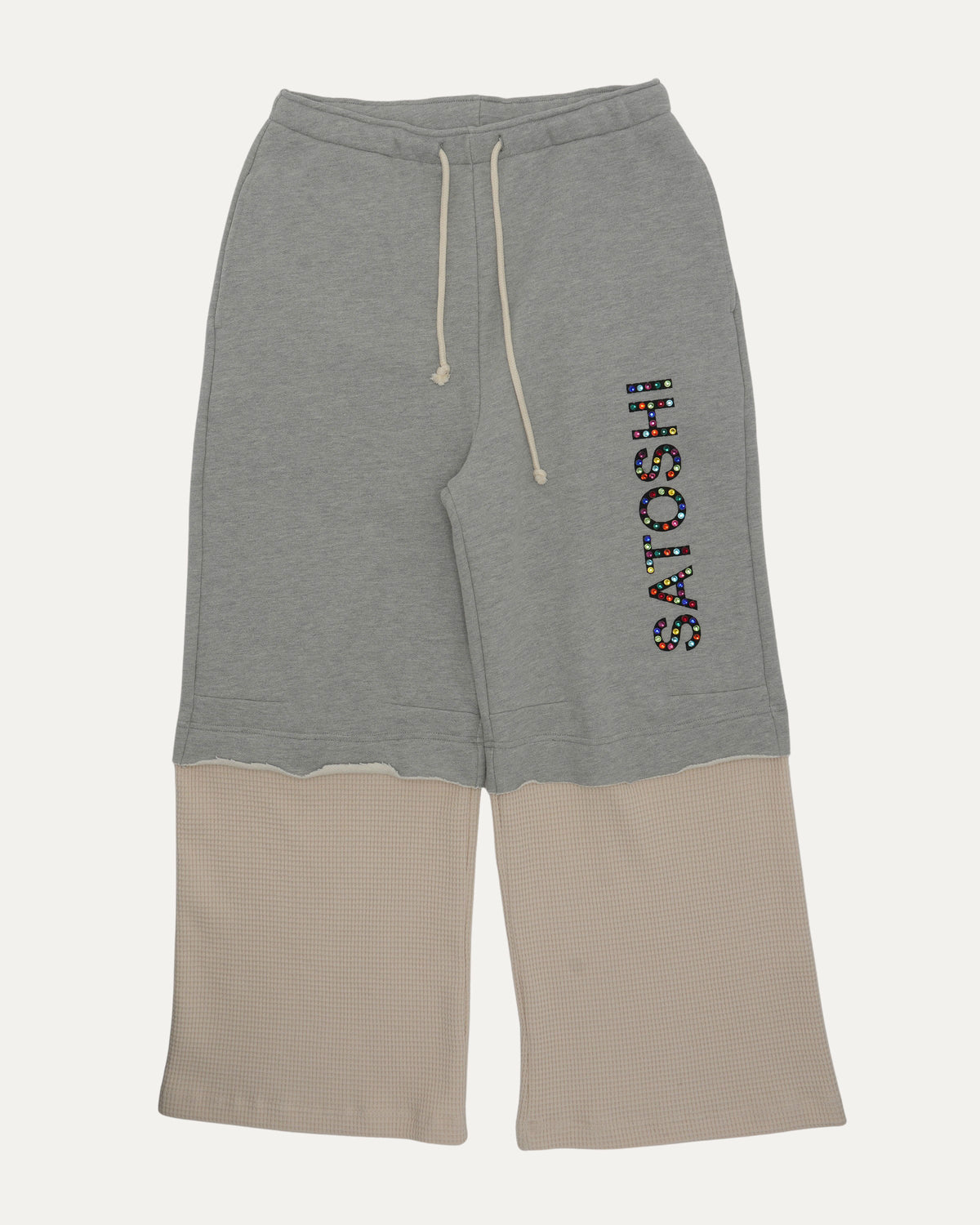 Double Layer Studded Sweatpants