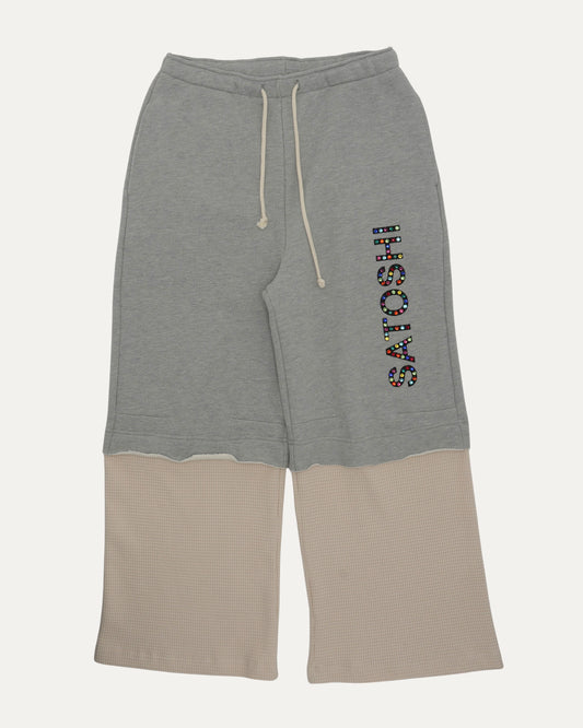 Double Layer Studded Sweatpants