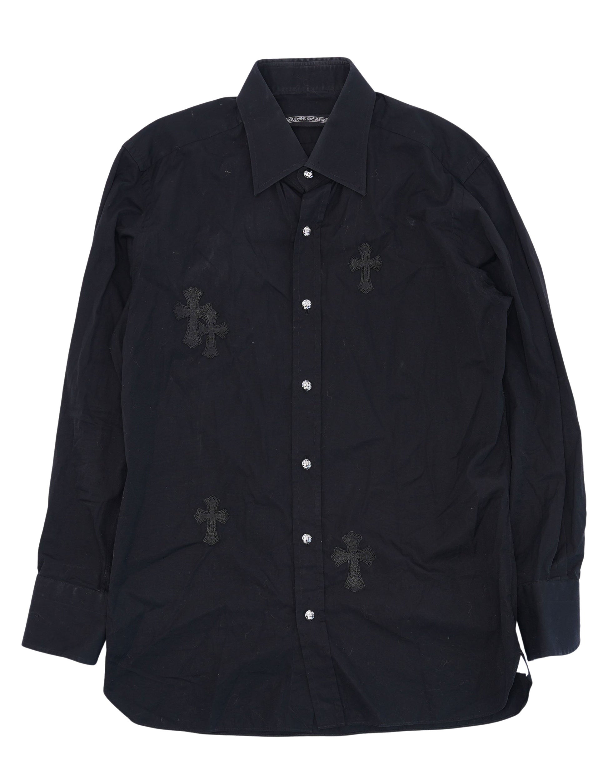 Chrome Hearts Cross Patch Dress Shirt