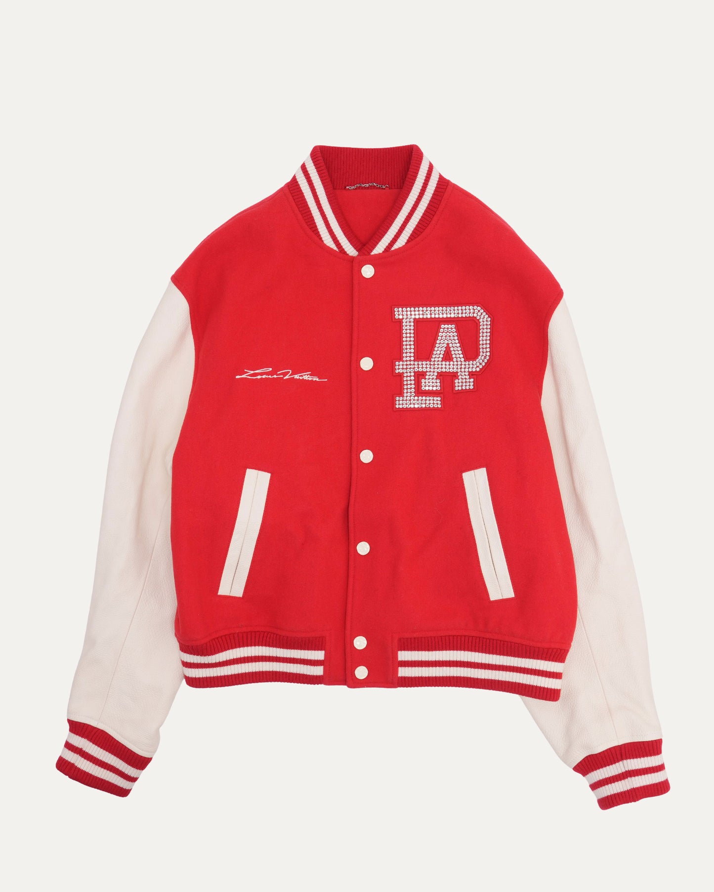 Mix Leather Varsity Blouson