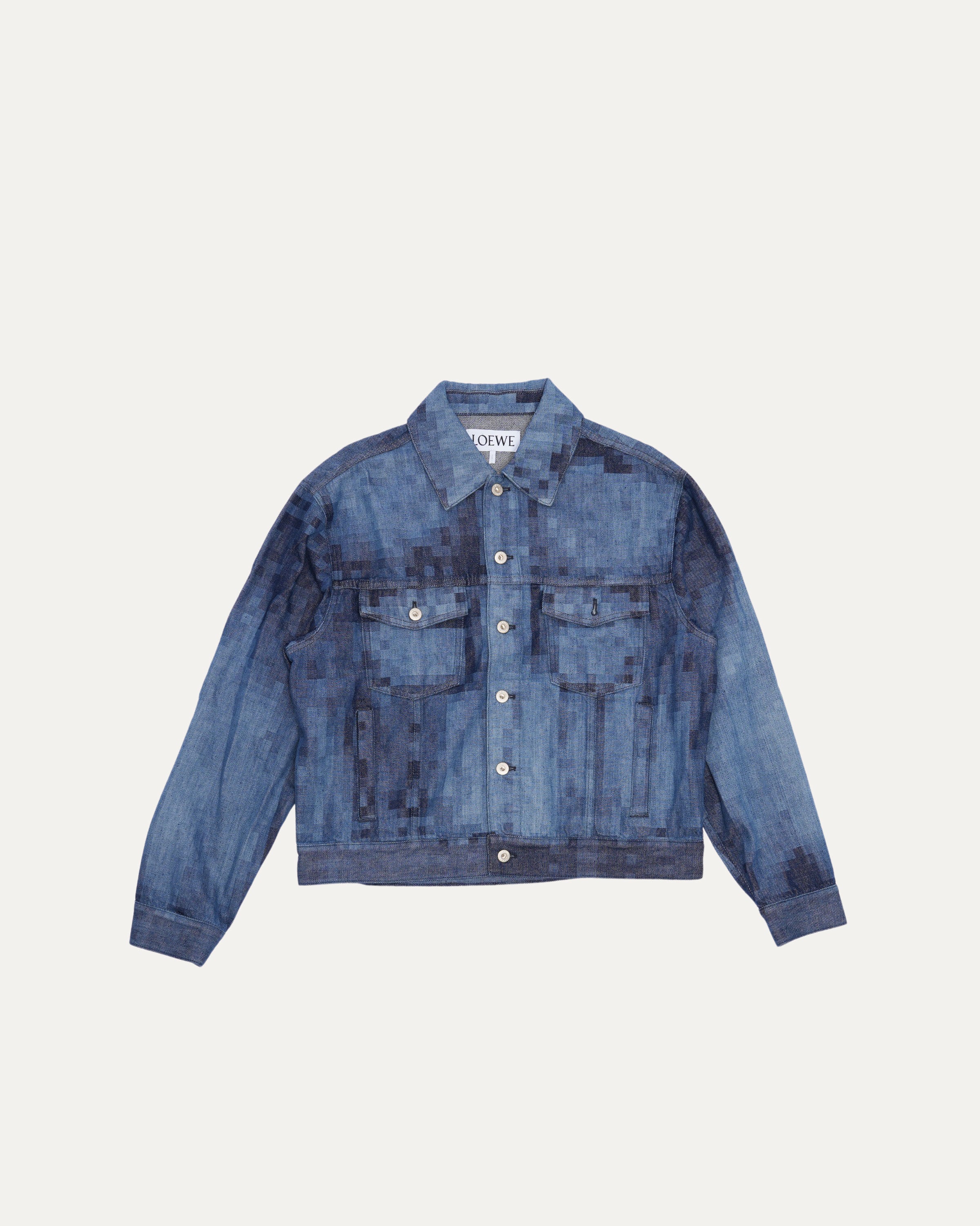 Loewe Pixilated Denim Jacket – Justin Reed